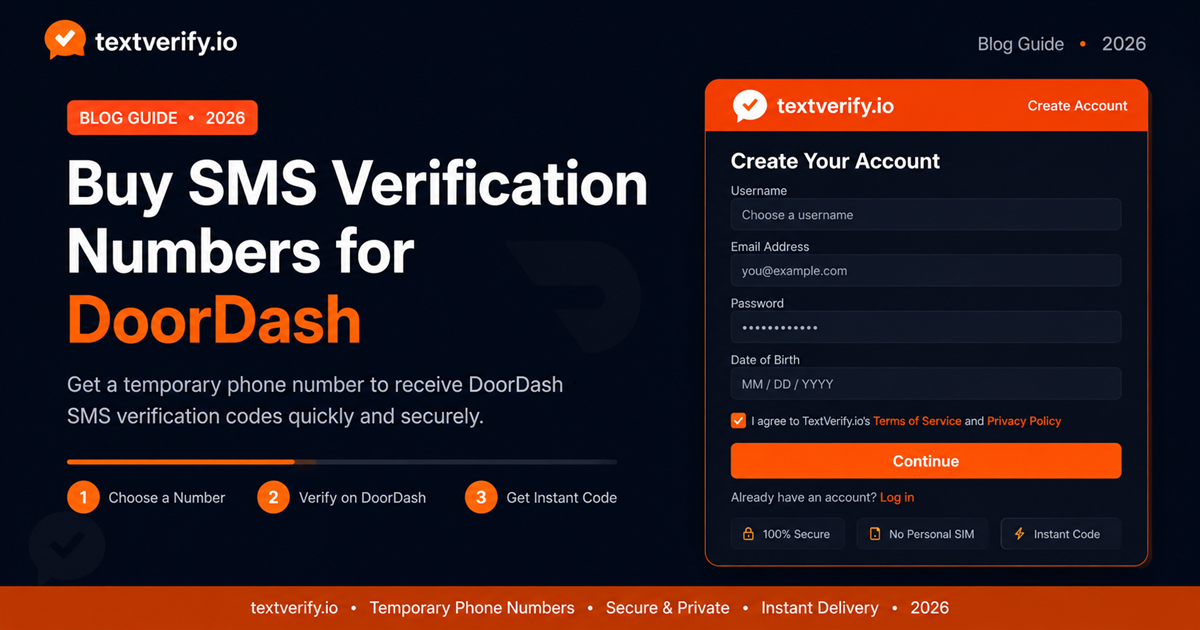 Buy SMS Verification Numbers for DoorDash