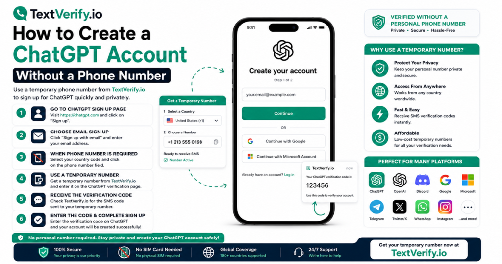 How to Create a ChatGPT Account Without a Phone Number
