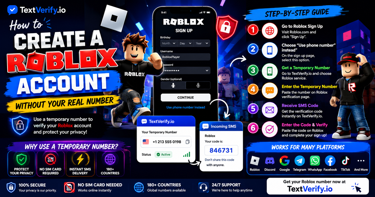 How to Create a Roblox Account Without Your Real Number