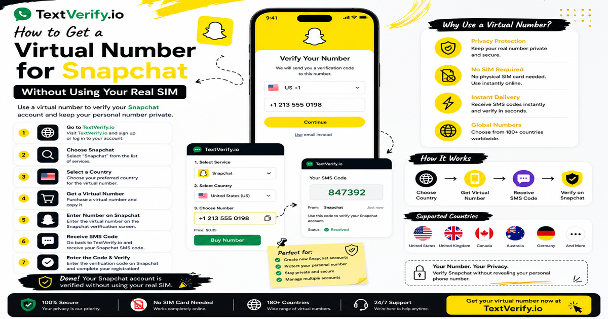 How to Get a Real Number for Snapchat Without Using Your Real SIM
